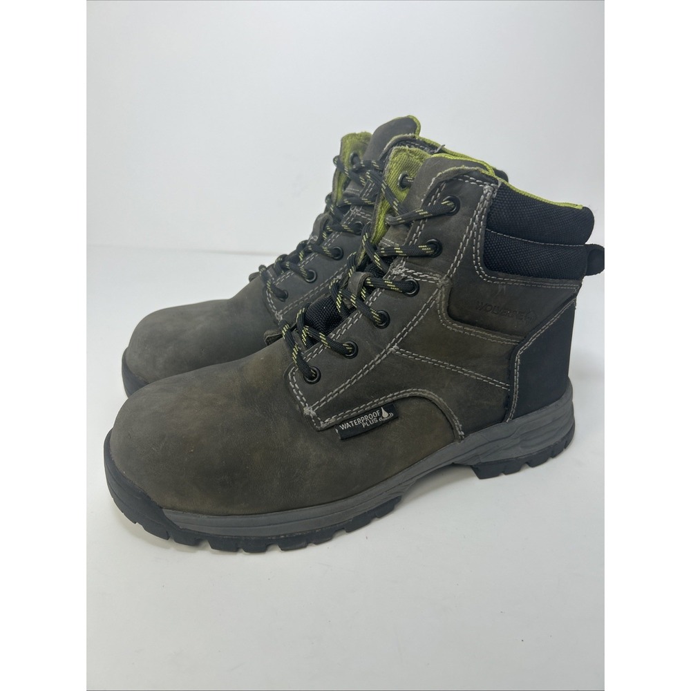 Wolverine Piper 6" Women's Work Boots‎ Size 8 Wide Waterproof Composite Toe Gray